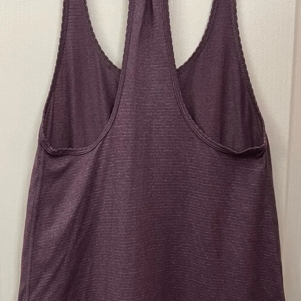 Lululemon 105 F Singlet in the color Heathered Purple Fog Tank Top Size 4